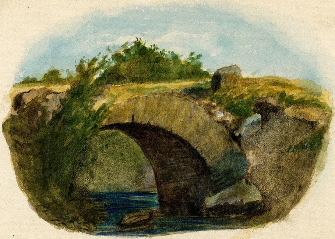 Adolf Kaufmann (Austria,1848-1916) watercolor painting antique (1 of 11)