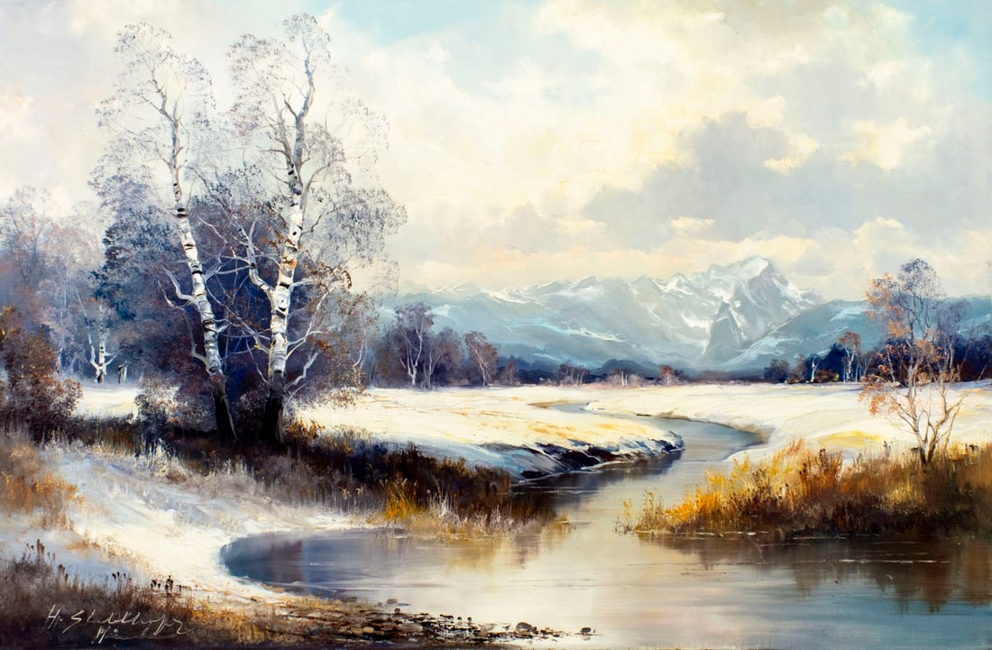 Helmut Stadelhofer (German,1914-1979) oil painting (1 of 13)