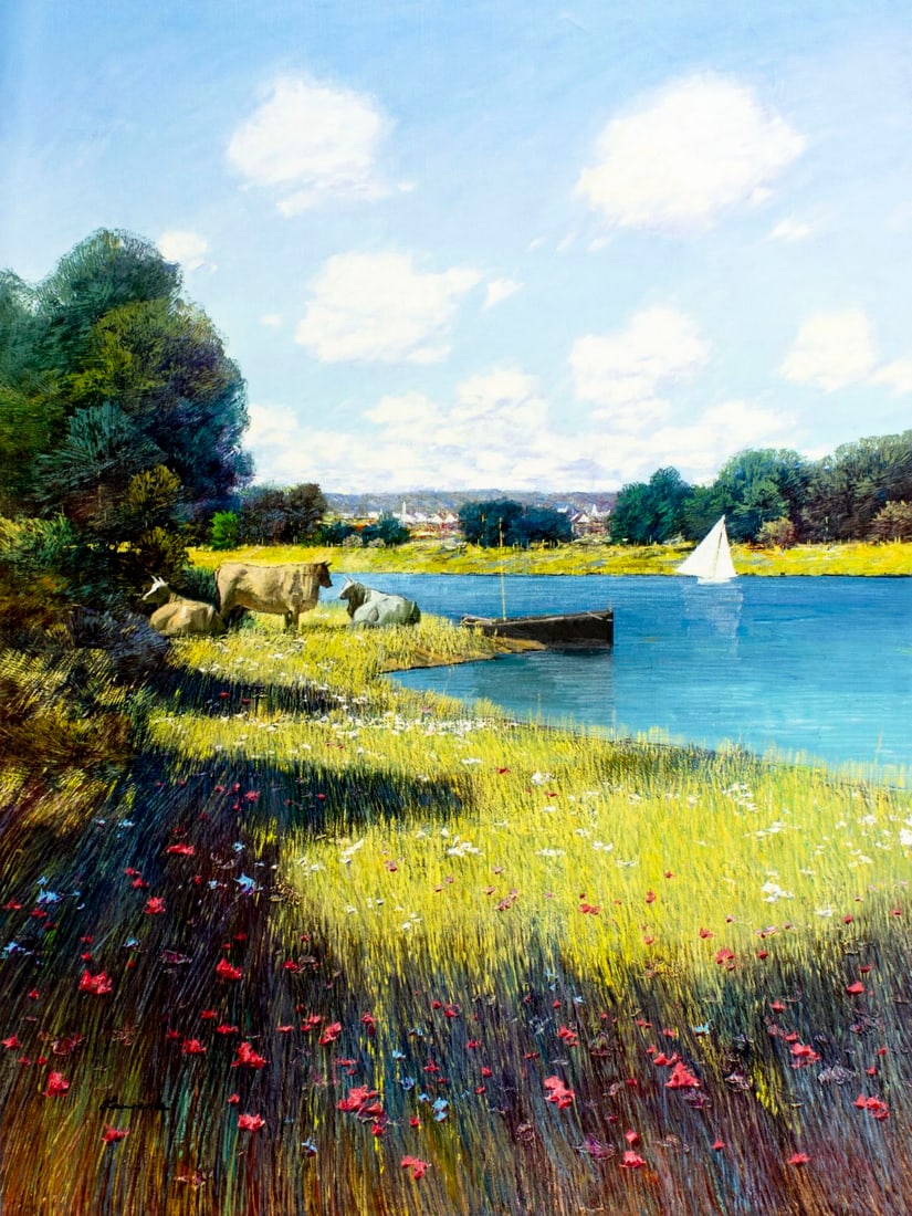 Law Kwok Leung (China,US,1954-?) oil painting (1 of 13)