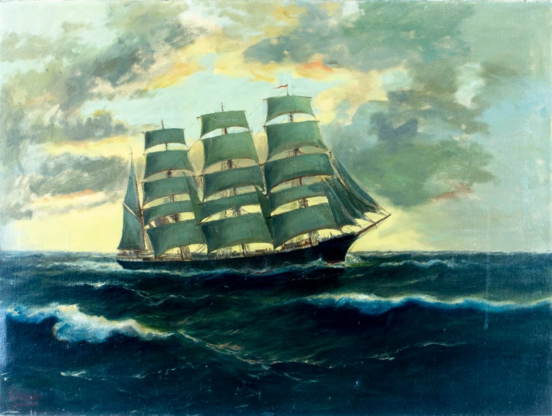 Alfred Gabali (MA,German,1886-1963) oil painting (1 of 12)