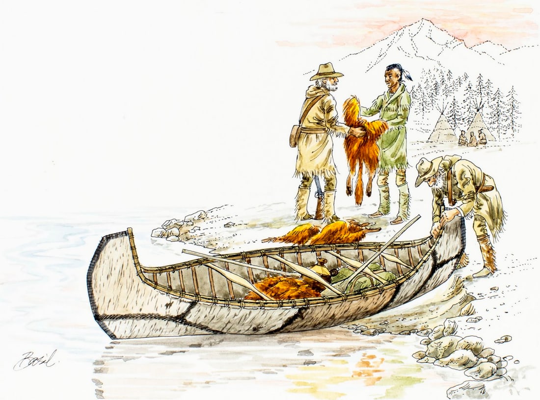 Basil Smith (UK,1925-2010) watercolor painting (1 of 13)