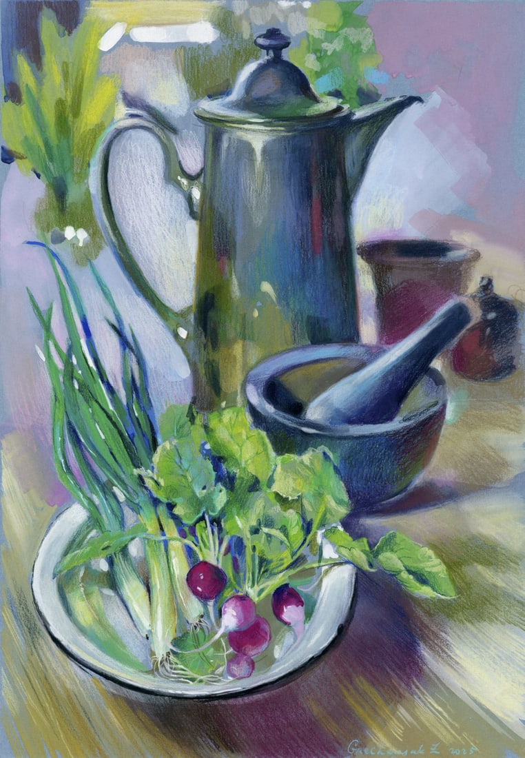 Zoya Grechanyuk (Ukraine,b 1977) pastel painting (1 of 12)