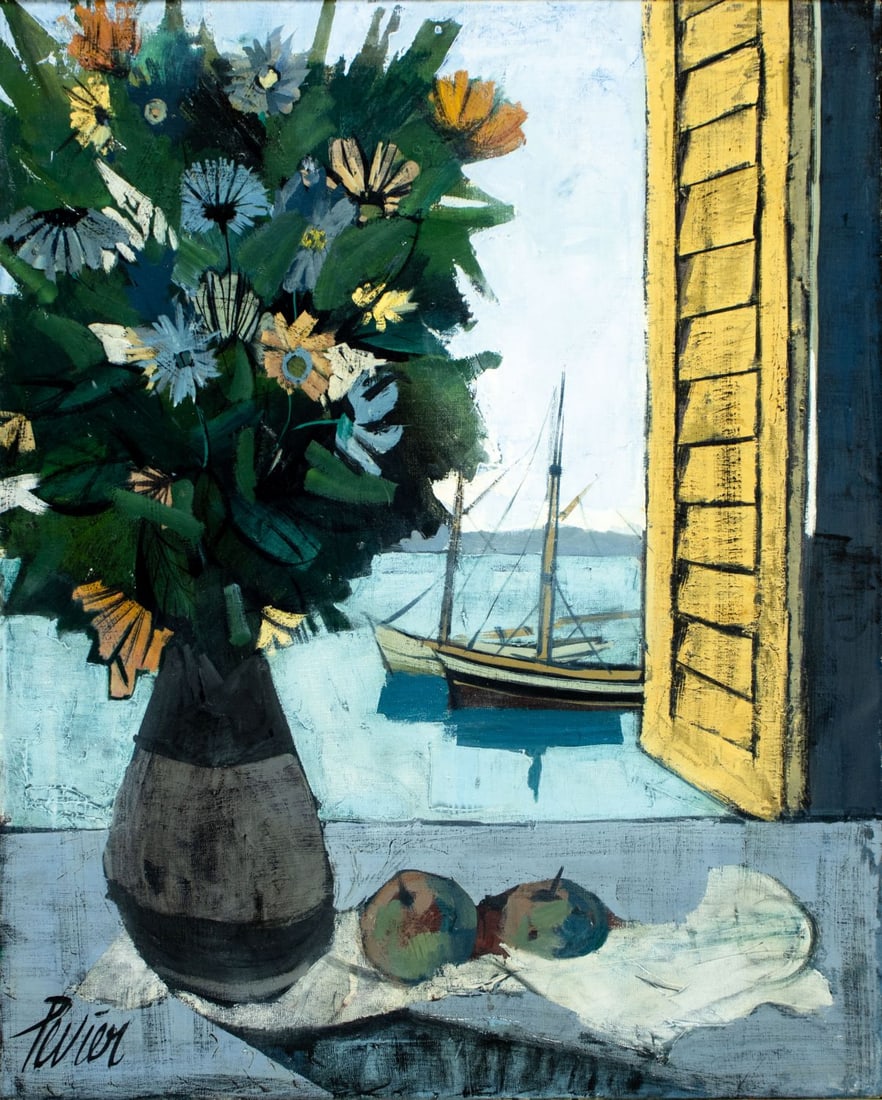 Charles Levier (French,NY,CA,1920-2003) oil painting (1 of 13)