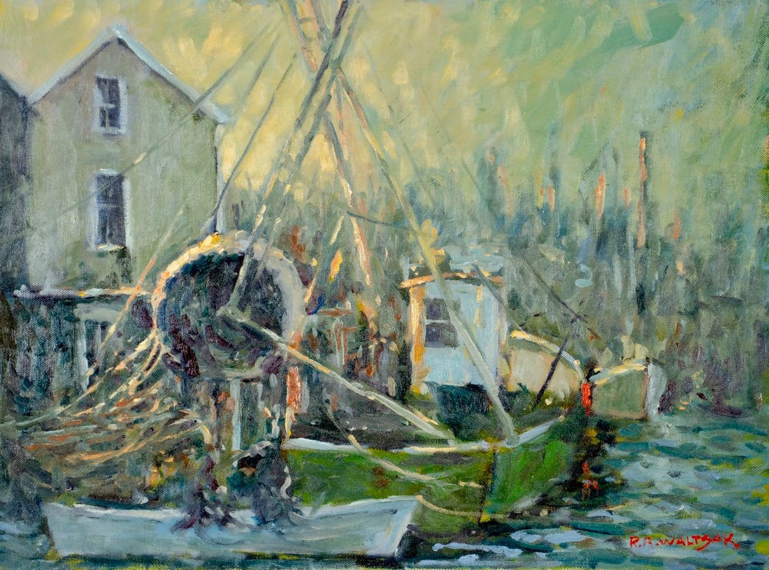 Robert Waltsak (NJ,b 1944) oil painting (1 of 12)