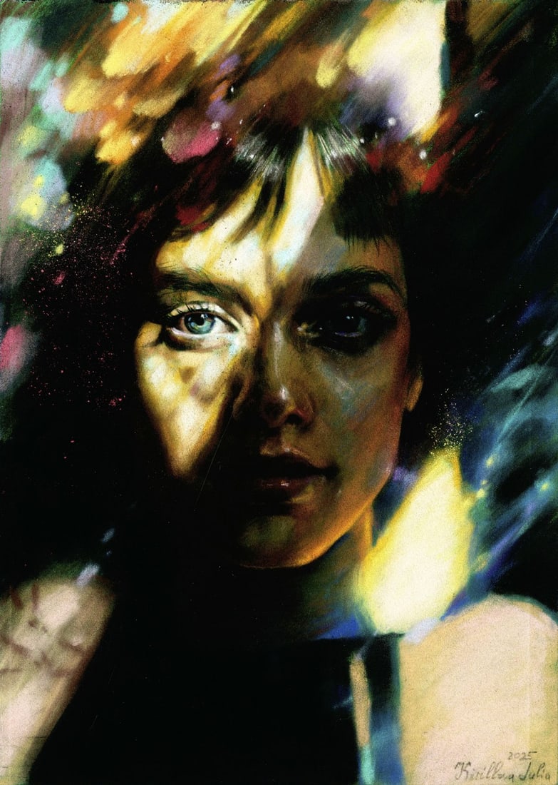 Julia Kirillova (Ukraine,b 1991) pastel painting (1 of 12)