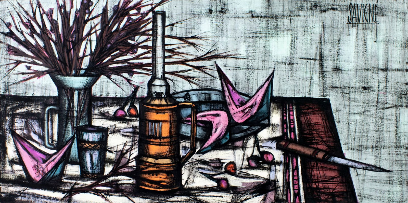 D H Savigne (France,20C) oil painting (1 of 13)