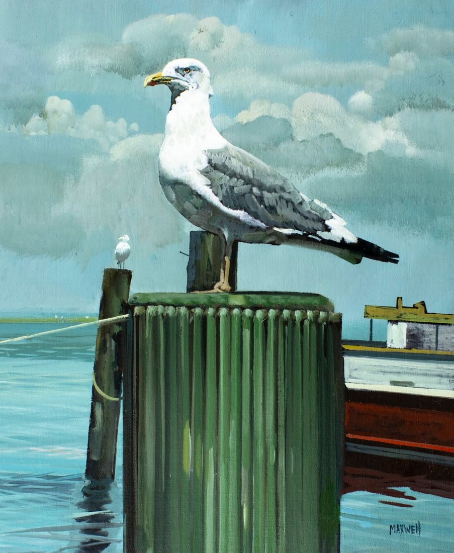 S Maxwell (US,20C) oil painting (1 of 13)