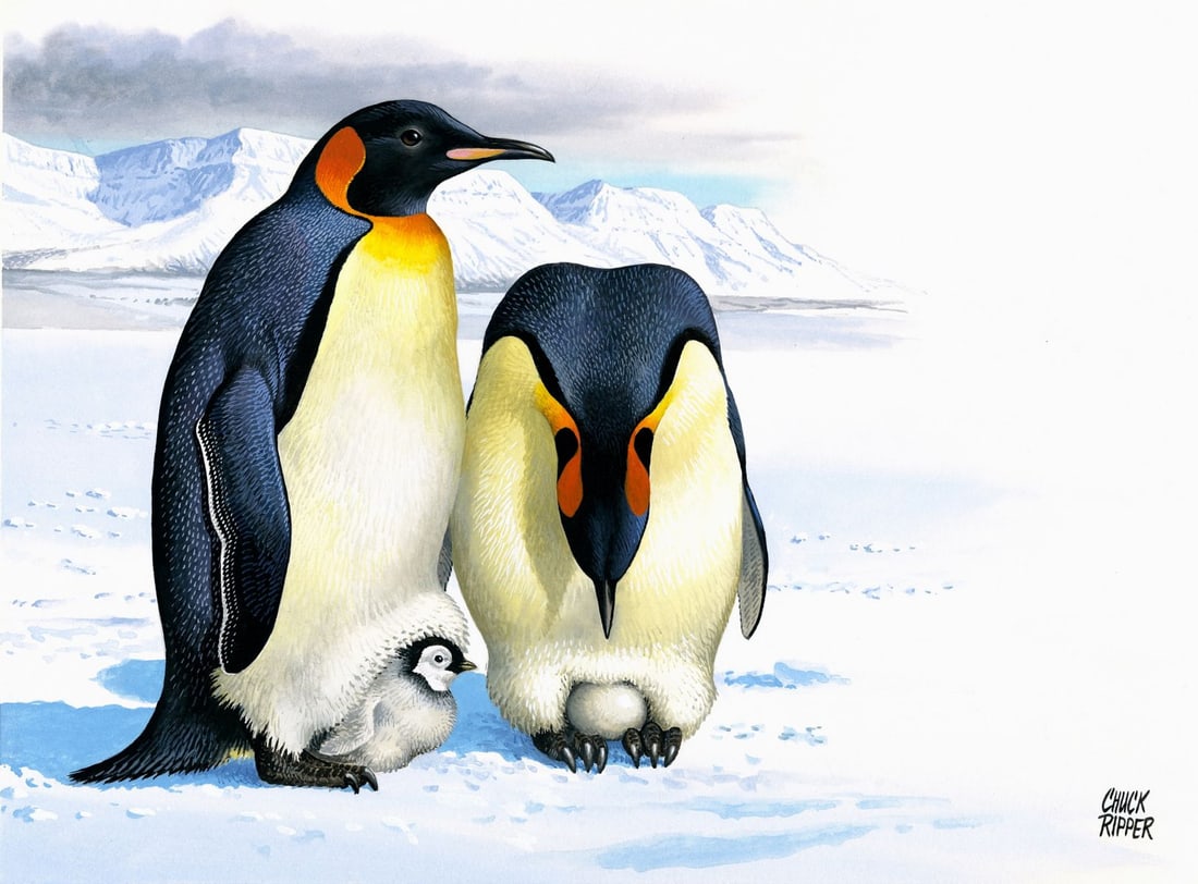 Chuck Ripper (WV,PA,1929-2019) gouache painting (1 of 13)