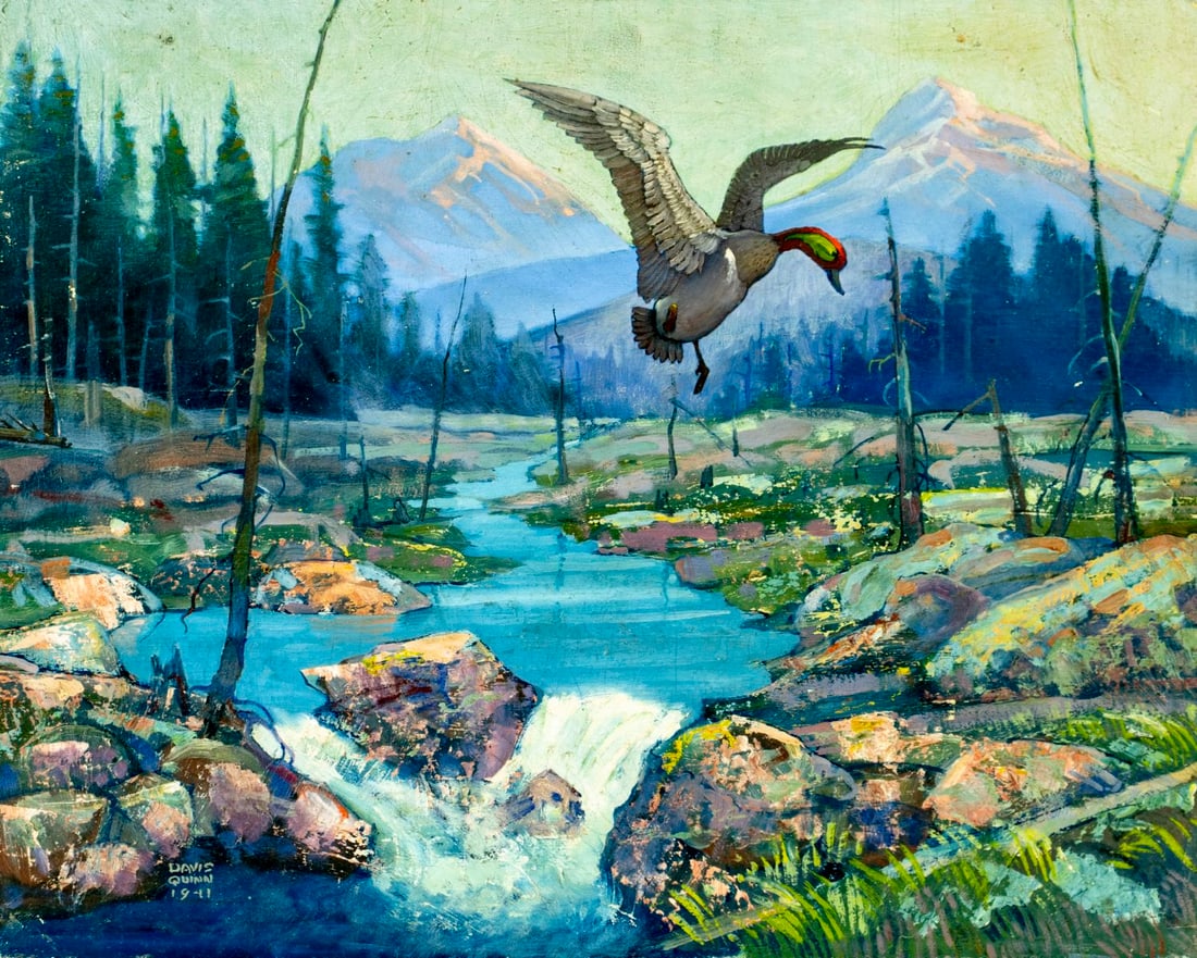 Davis Quinn (US,mid 20C) oil painting (1 of 13)