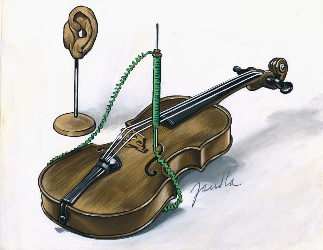 Elisabeth von Janota-Browsky (German,20C) gouache painting (1 of 13)