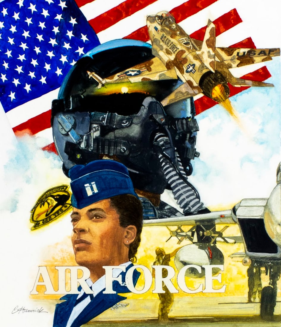 Chuck Hamrick (TN,20C) watercolor painting (1 of 13)