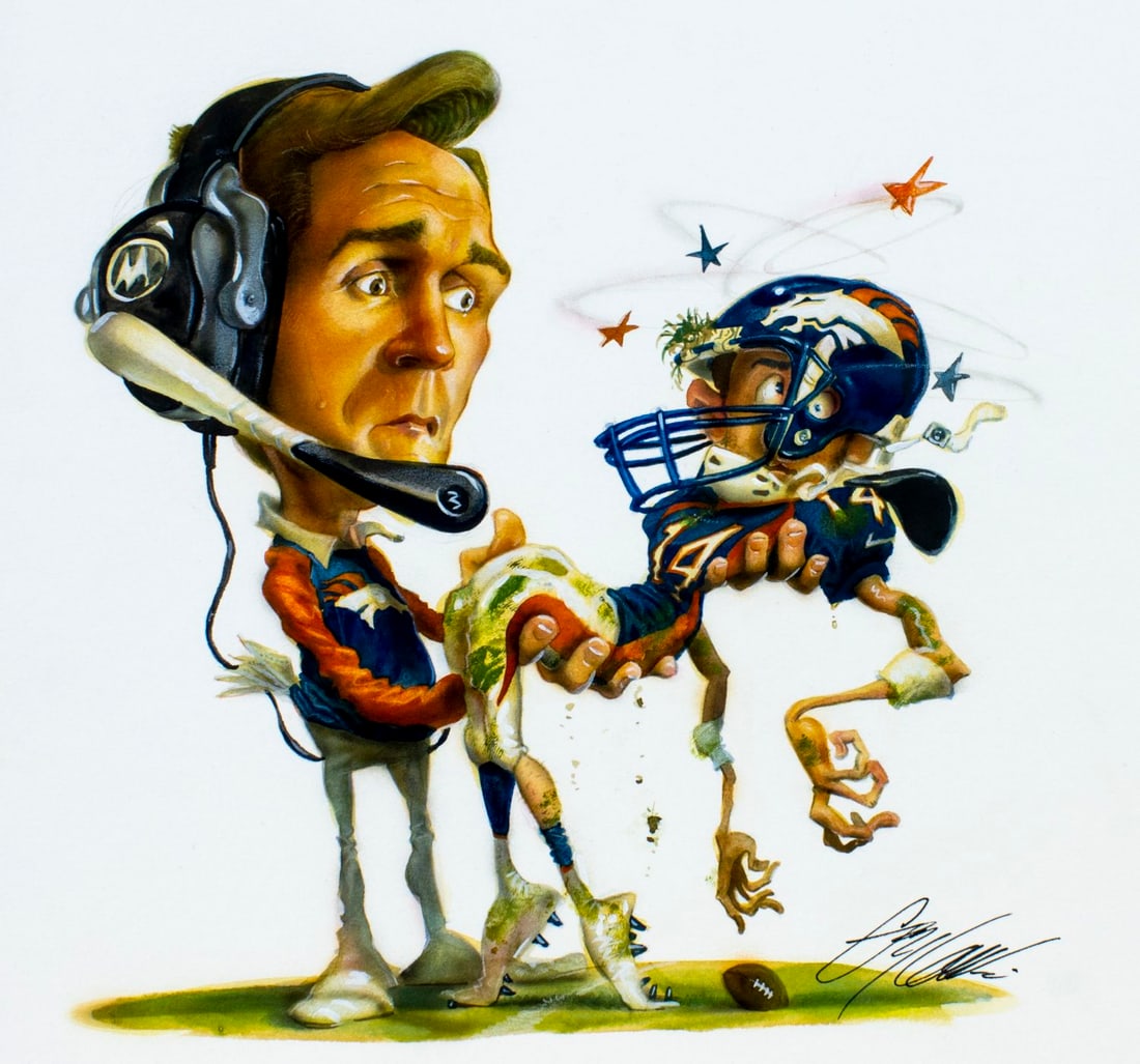 Gary Locke (MO,b 1963) gouache painting (1 of 13)