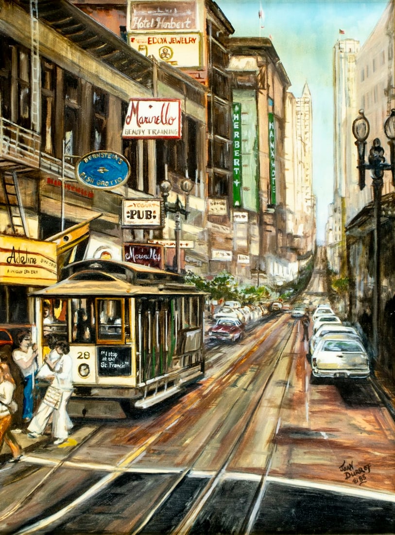 Joan Durrof (NJ,?-2020) oil painting (1 of 13)