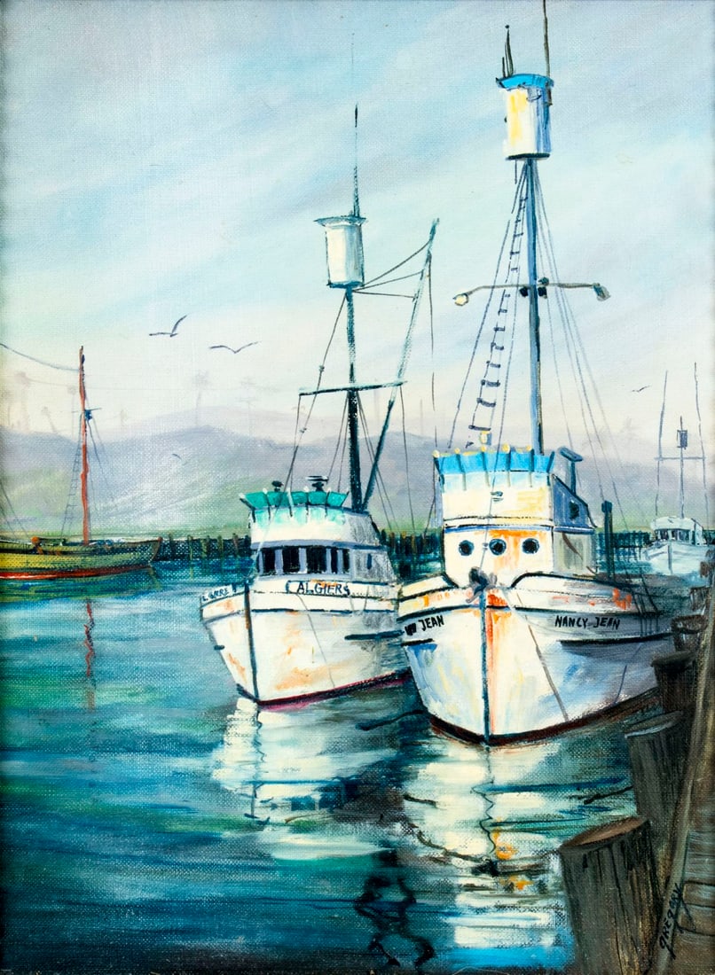 ATTR Bonnie Gregory (CA,?-2011) oil painting (1 of 12)