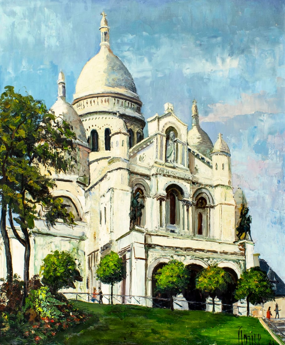 Claire Jacazaires (France,mid 20C) oil painting (1 of 13)