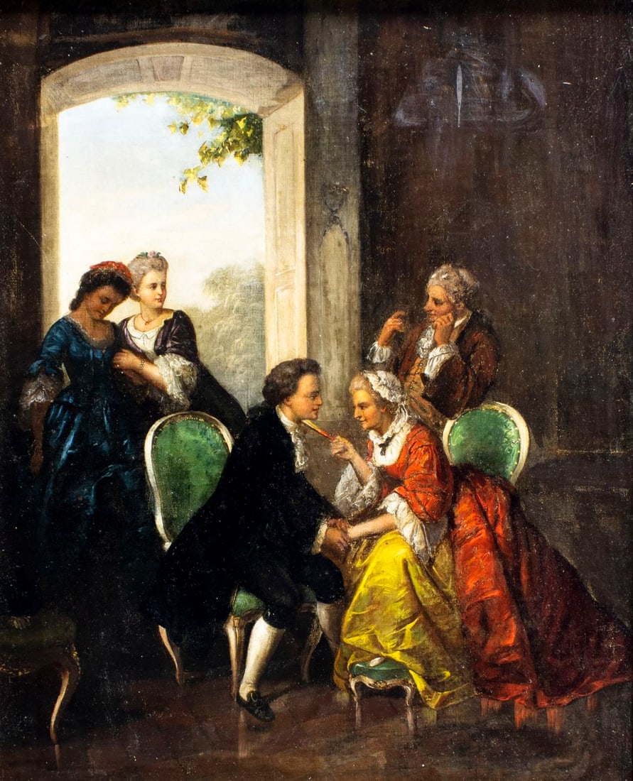 ATTR Carl Herpfer (German,1836-1897) oil painting antique (1 of 15)