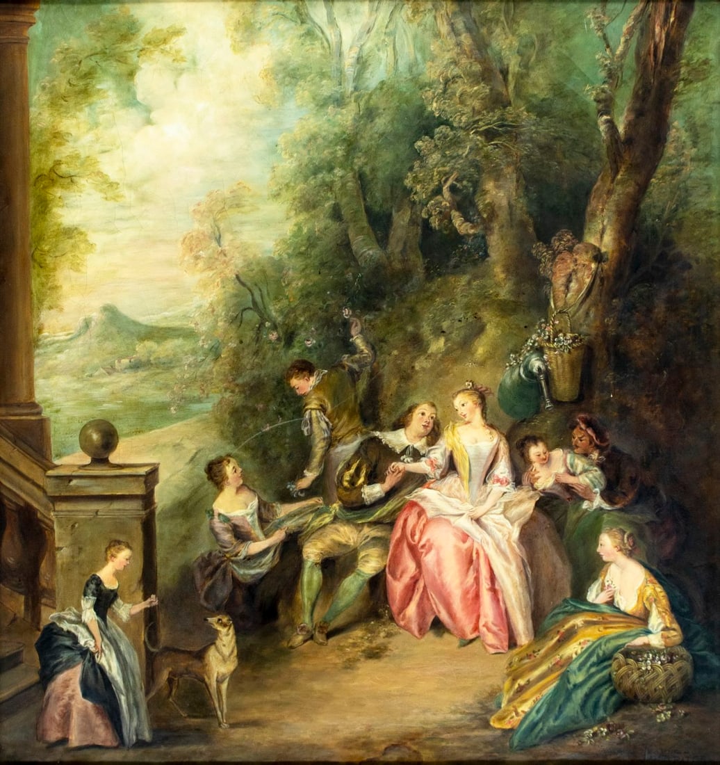 M Hearne (UK,early 20C) oil painting antique (1 of 14)