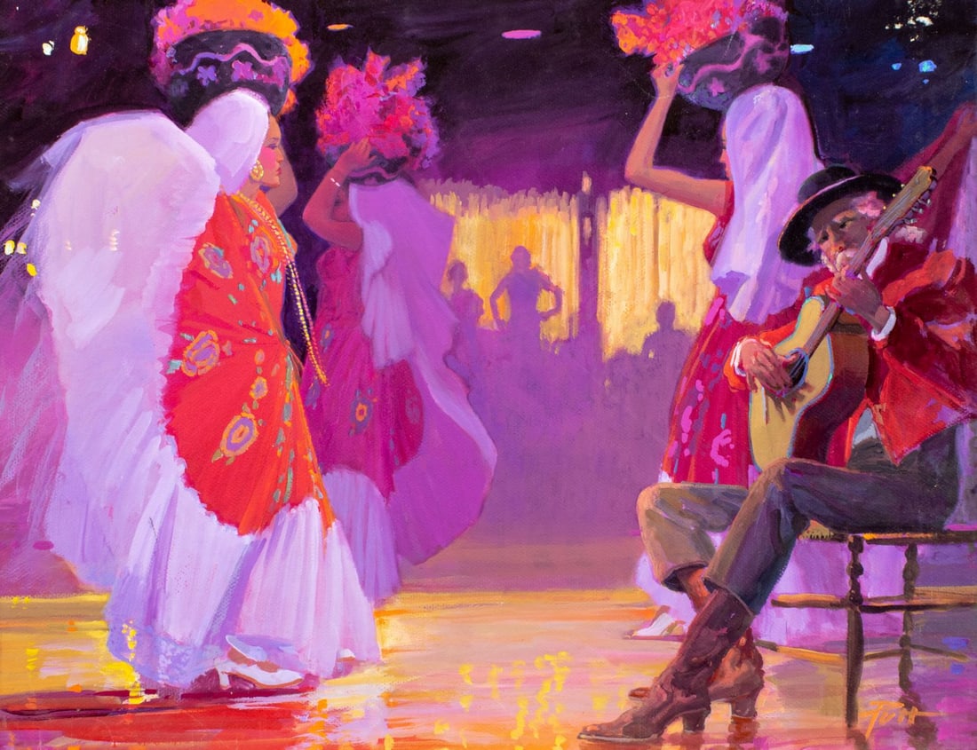 Donald Putt Putman (CA,1926-2007) acrylic painting (1 of 13)