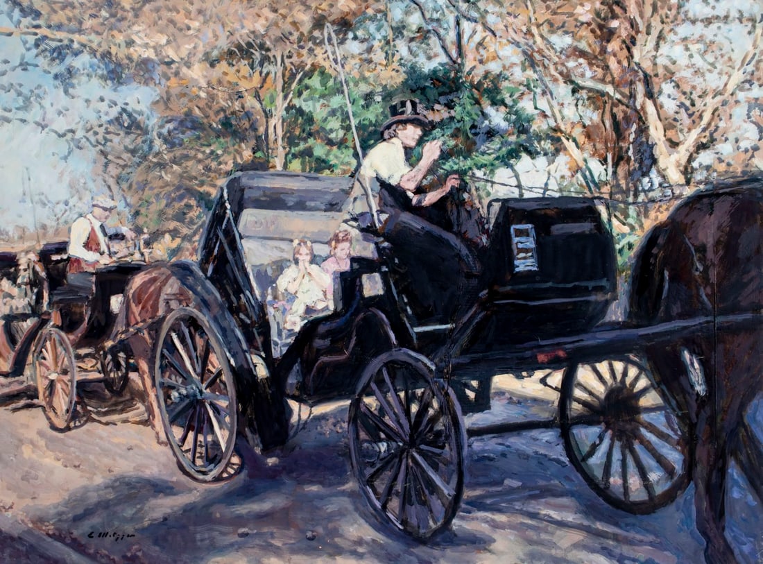 Evelyn Metzger (NY,Brazil,1911-2007) oil painting (1 of 14)