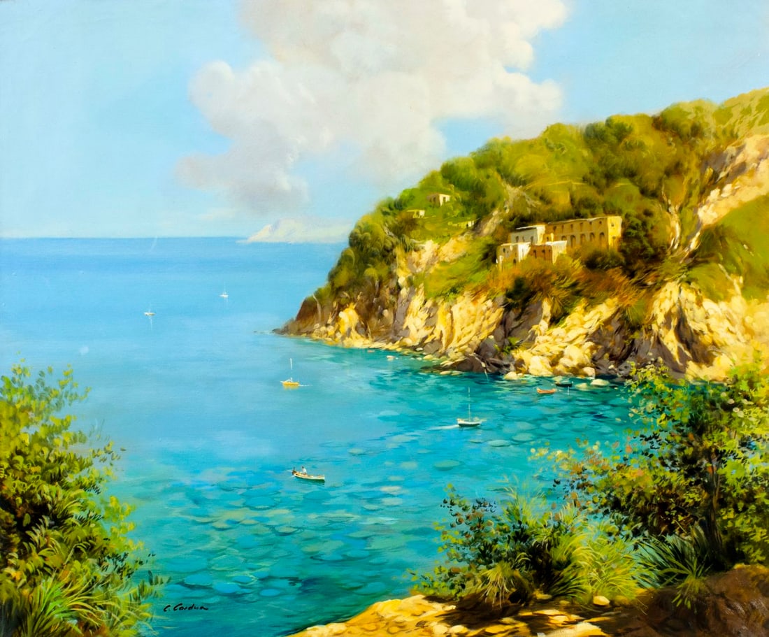 Carlo Cordua (Italy,b 1963) oil painting (1 of 13)