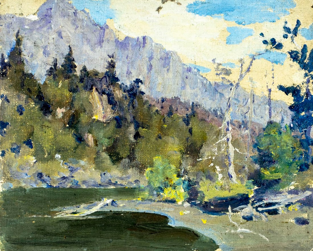 Robert Sewell (NY,CA,1860-1924) oil painting antique (1 of 12)