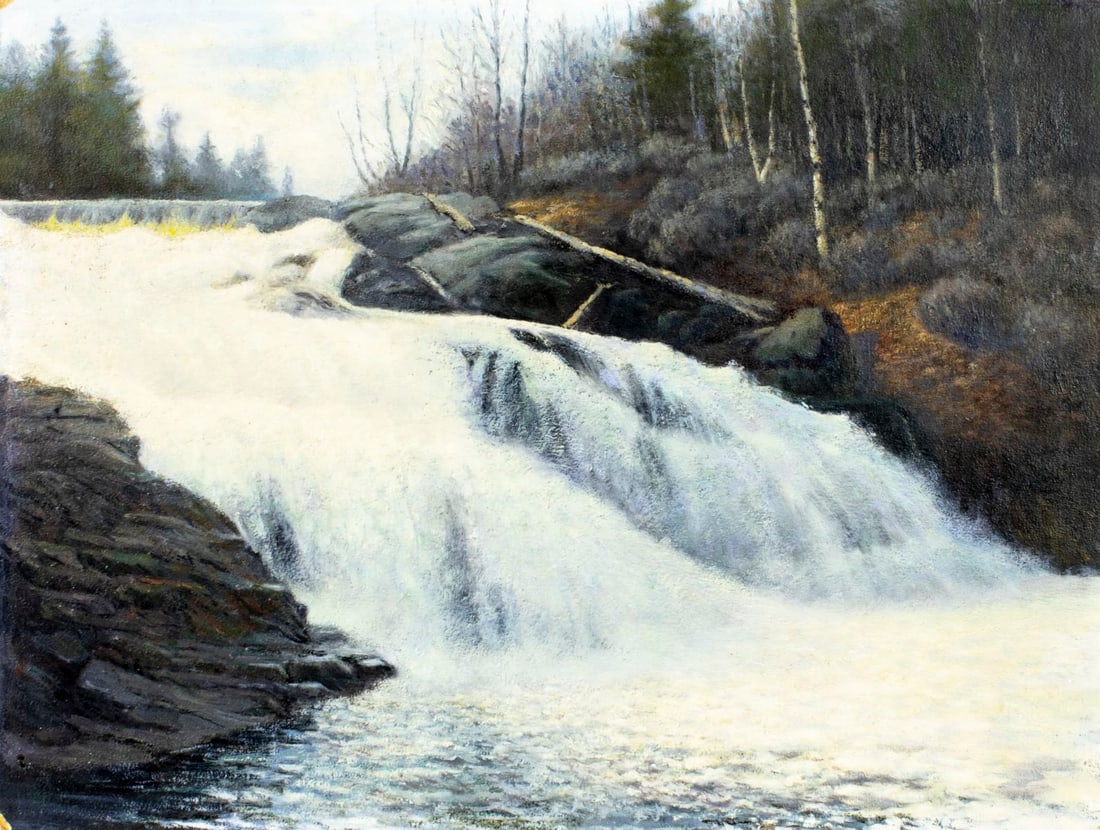 Vintage 20C American oil painting (1 of 12)