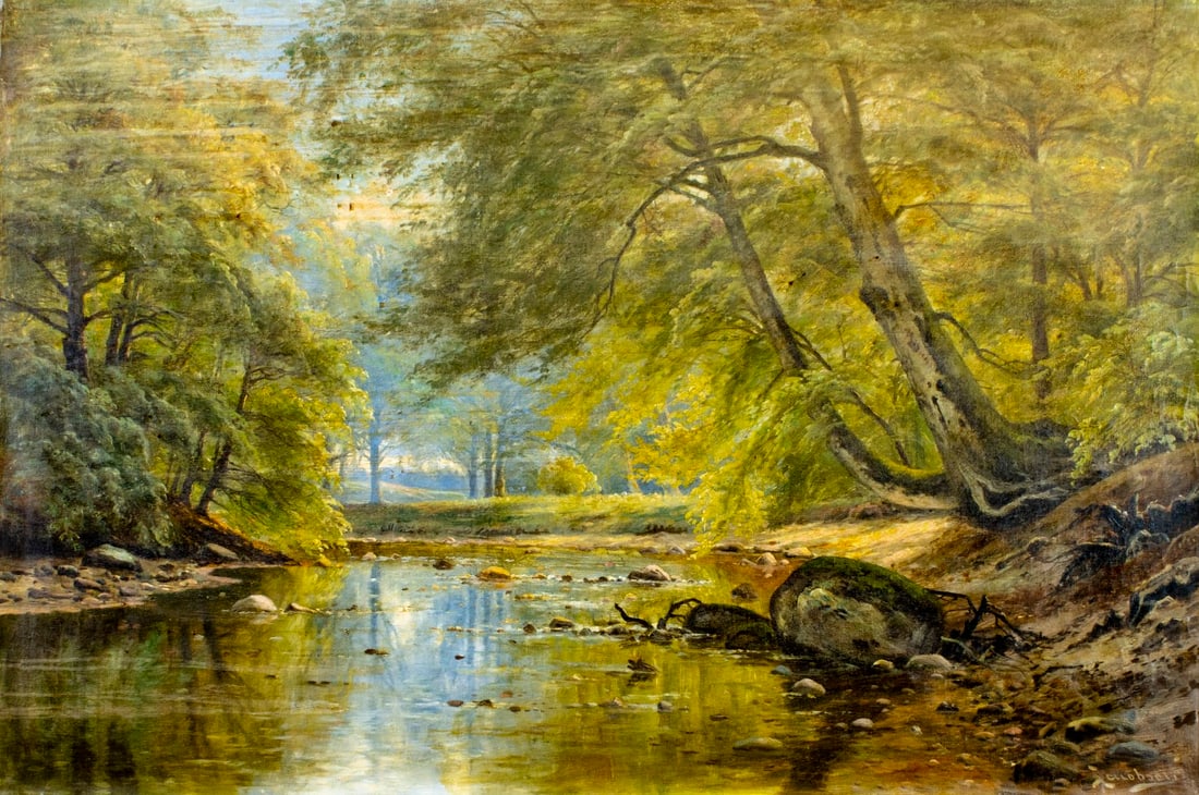 August Jacobsen (Norway,1868-1965) oil painting (1 of 12)