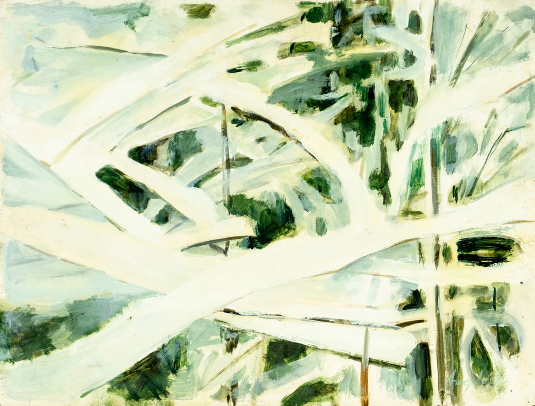 Robert Angeloch (NY,1922-2011) oil painting (1 of 12)