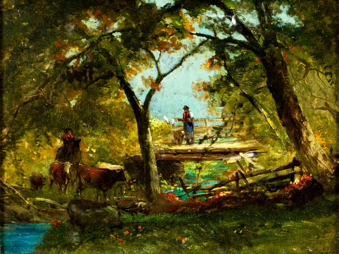 Samuel Lancaster Gerry (MA,1813-1891) oil painting antique (1 of 14)