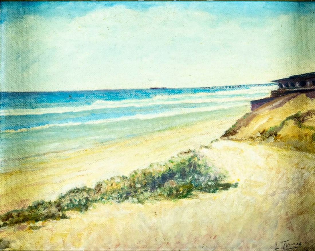 L Thomas (US,mid 20C) oil painting (1 of 12)