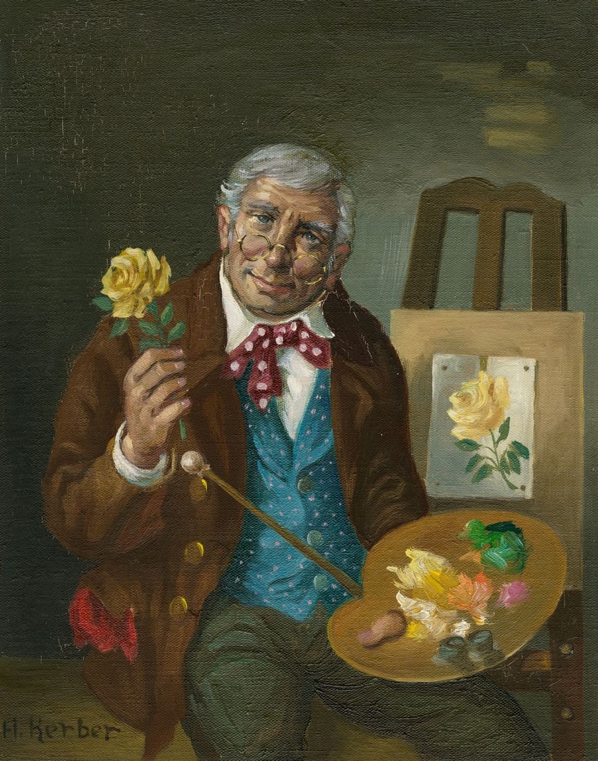 Hans Kerber (Austria,1920-?) oil painting (1 of 12)