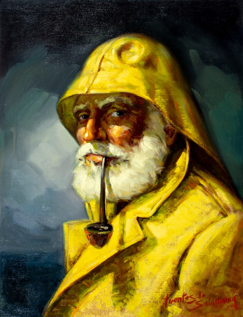 Jose Fuentes de Salamanca (Spain,1934-?) oil painting (1 of 12)