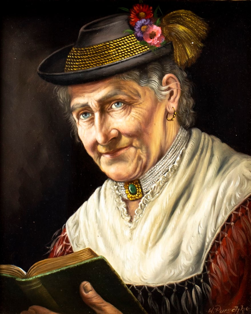 Walther Purschke (German,1924-2011) oil painting (1 of 12)