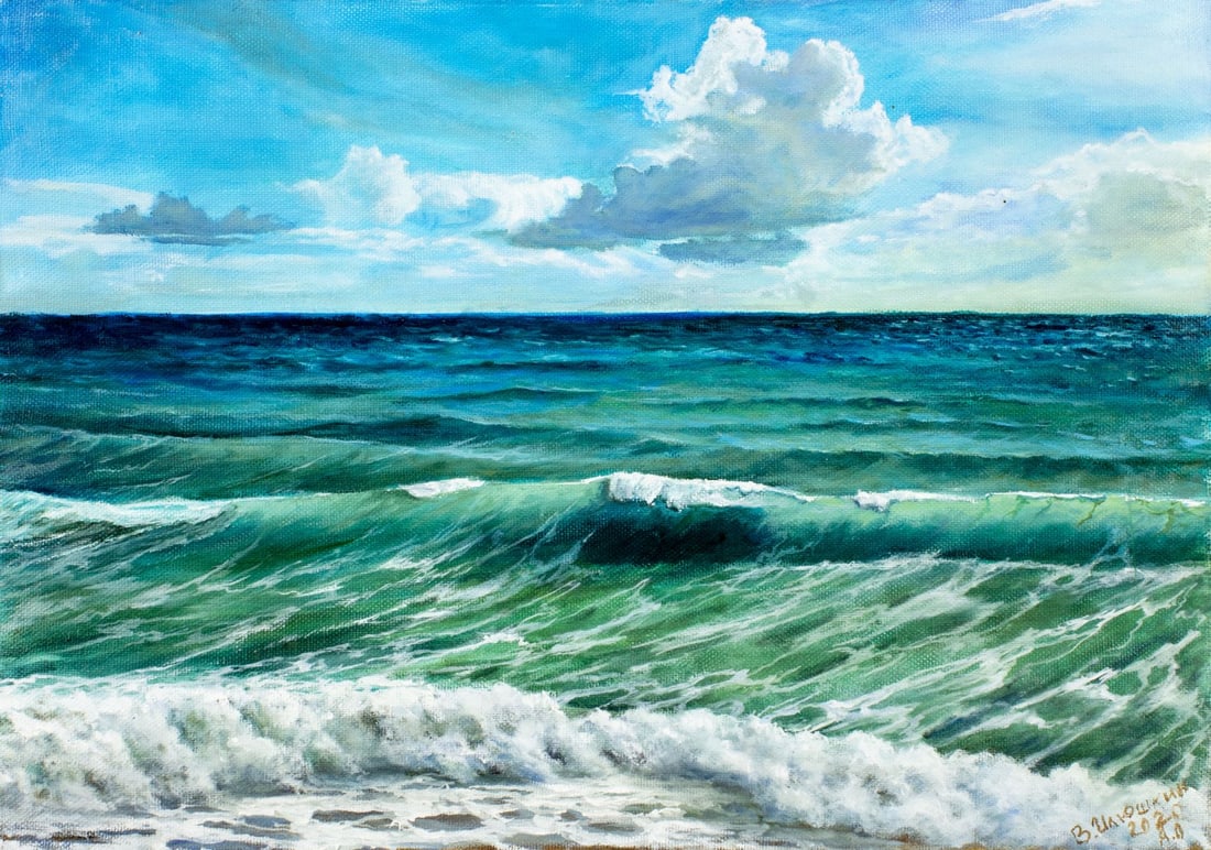 Viktor Ilyushkin (Russia,b 1946) oil painting (1 of 13)