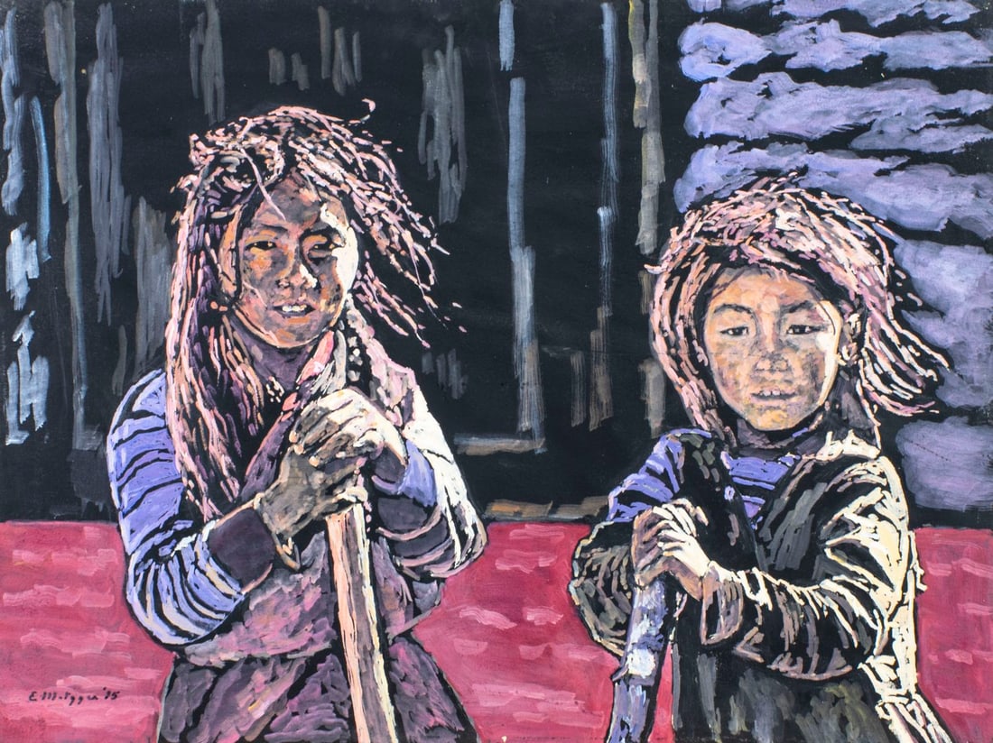 Evelyn Metzger (NY,Brazil,1911-2007) oil painting (1 of 13)