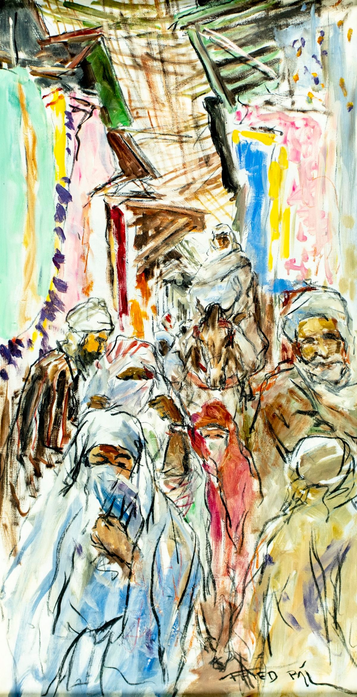 Pal Fried (NY,CA,Hungary,1893-1976) oil painting (1 of 12)