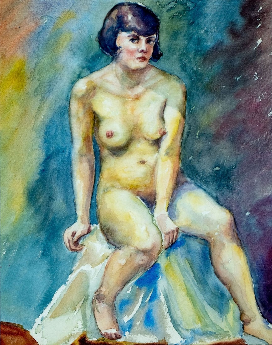 Fr Bluml (German,20C) watercolor painting (1 of 12)
