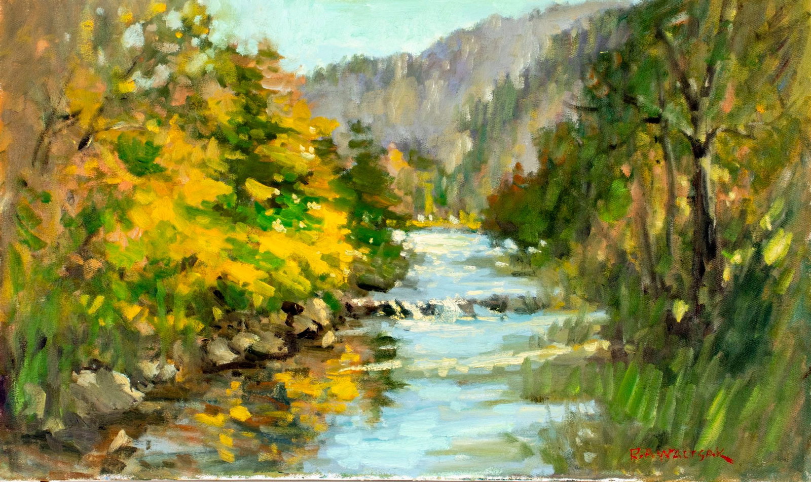 Robert Waltsak (NJ,b 1944) oil painting (1 of 14)