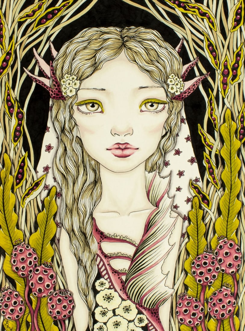 Tanya Bond (Irish,20/21C) mixed media painting (1 of 12)