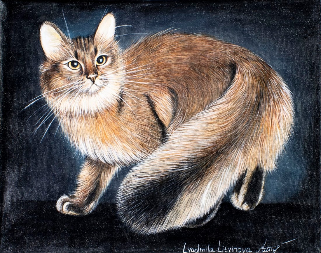 Lyudmila Litvinova (Russia,b 1991) acrylic painting (1 of 13)