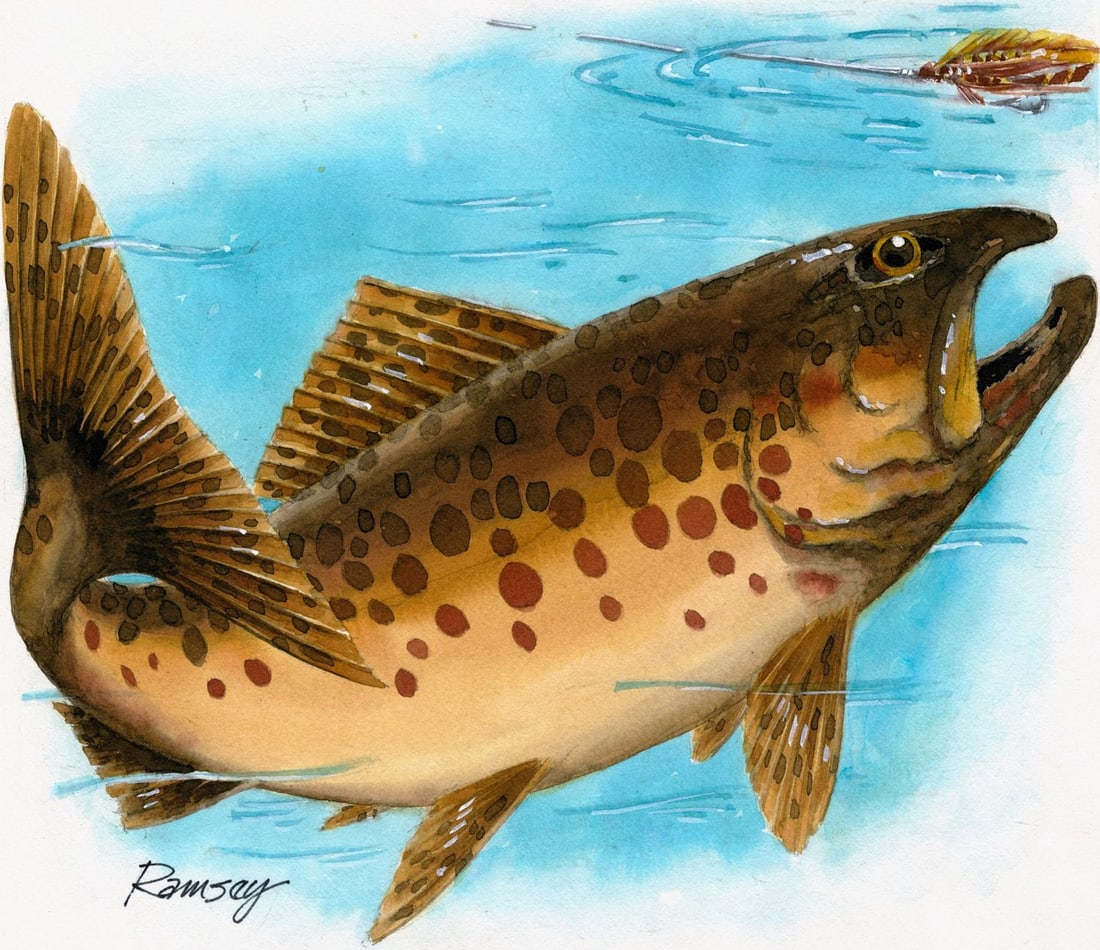 Bill Ramsey (US,b 1951) watercolor painting (1 of 13)