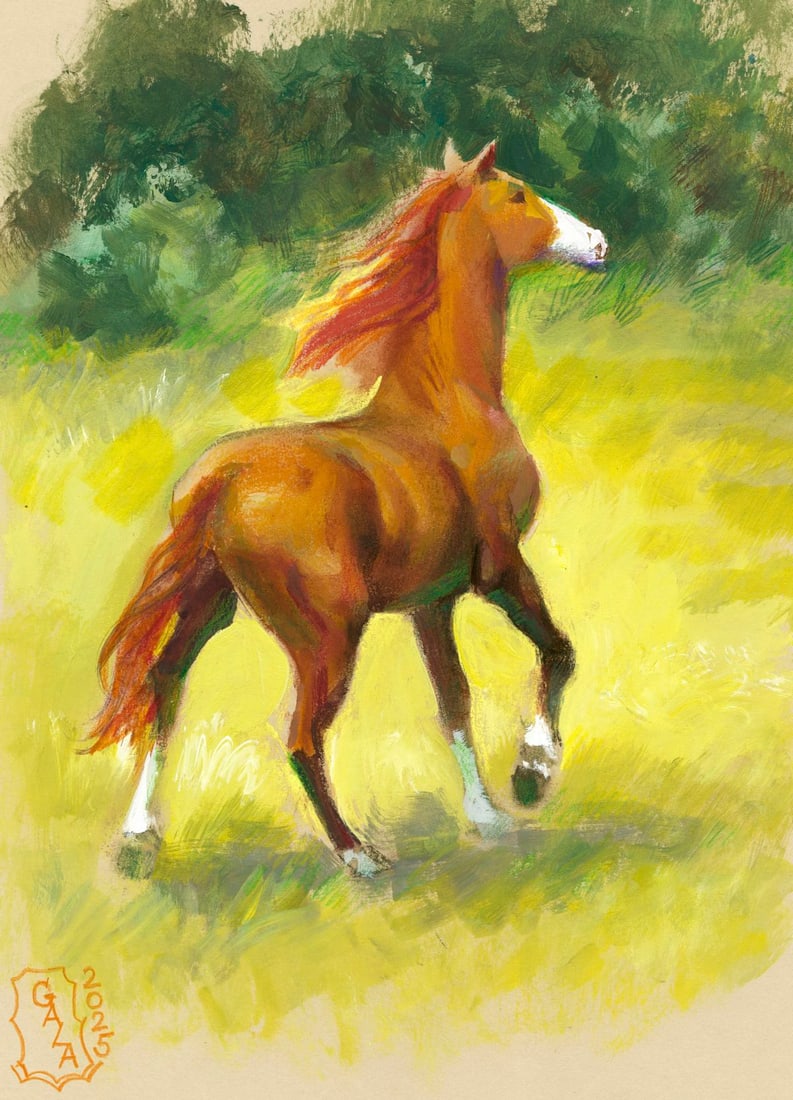 Gala Kazakova (Ukraine,20/21C) gouache painting (1 of 13)