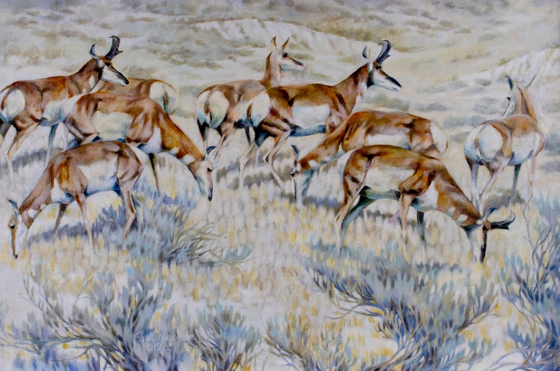 Sheila Rieman (ND,MN,1958-2011) oil painting (1 of 11)