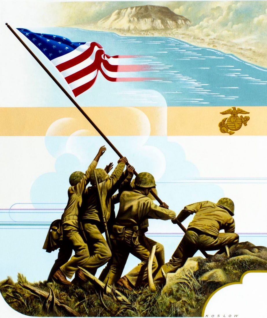 Howard Koslow (NJ,NY,1924-2016) oil painting (1 of 14)