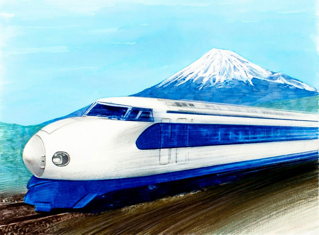 Paul Calle (CT,NY,1928-2010) colored pencil painting (1 of 14)