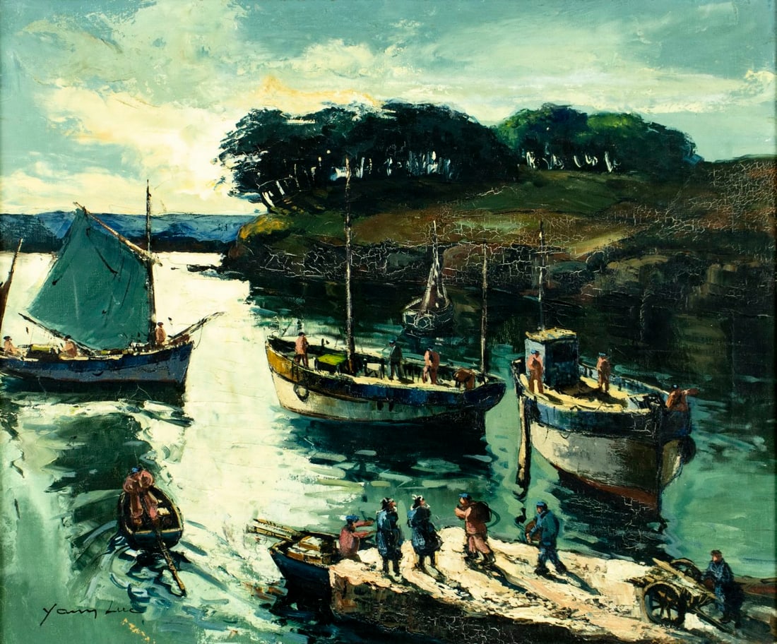 Yann Luc (France,20C) oil painting (1 of 13)