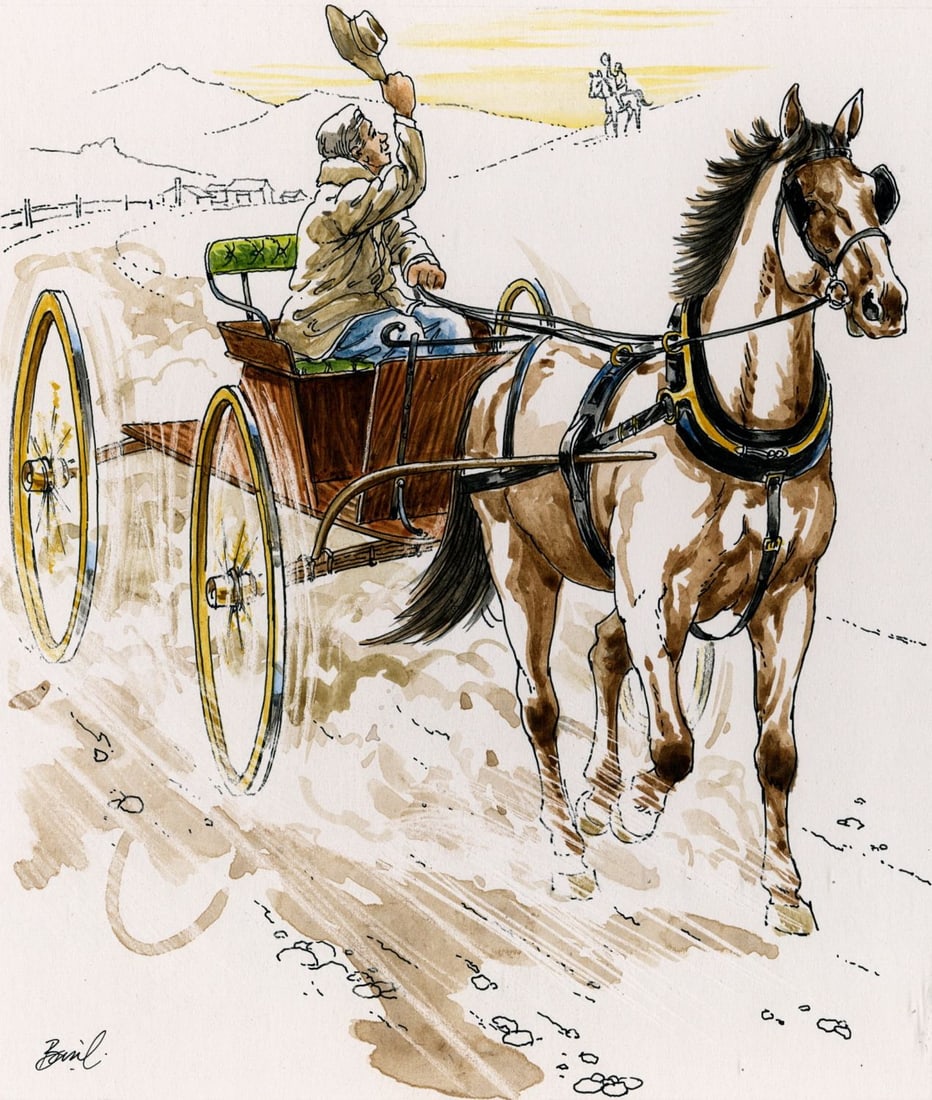 Basil Smith (UK,1925-2010) watercolor painting (1 of 13)