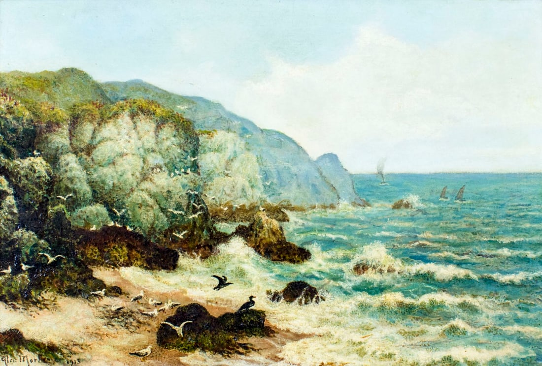 Alexander Mortimer (UK,fl 1885-1895) oil painting antique (1 of 14)