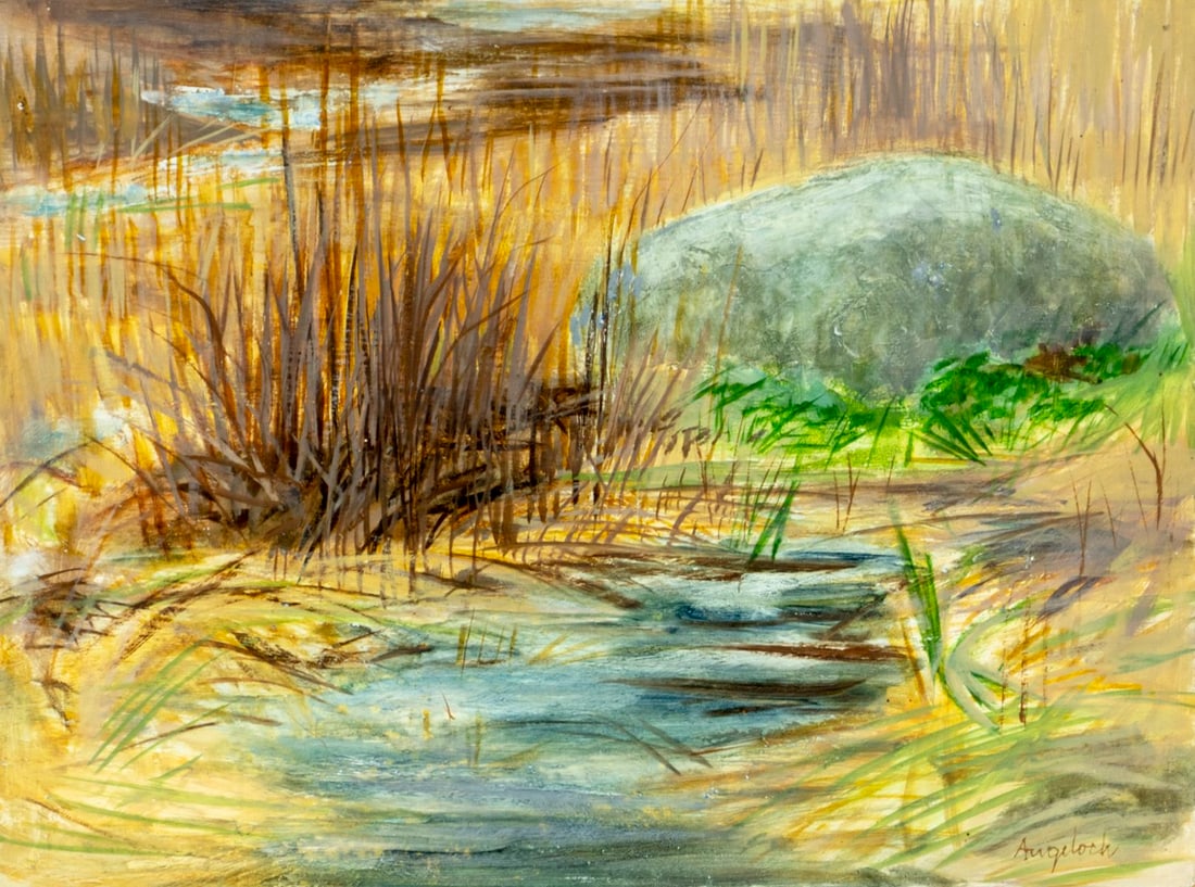 Robert Angeloch (NY,1922-2011) oil painting (1 of 13)