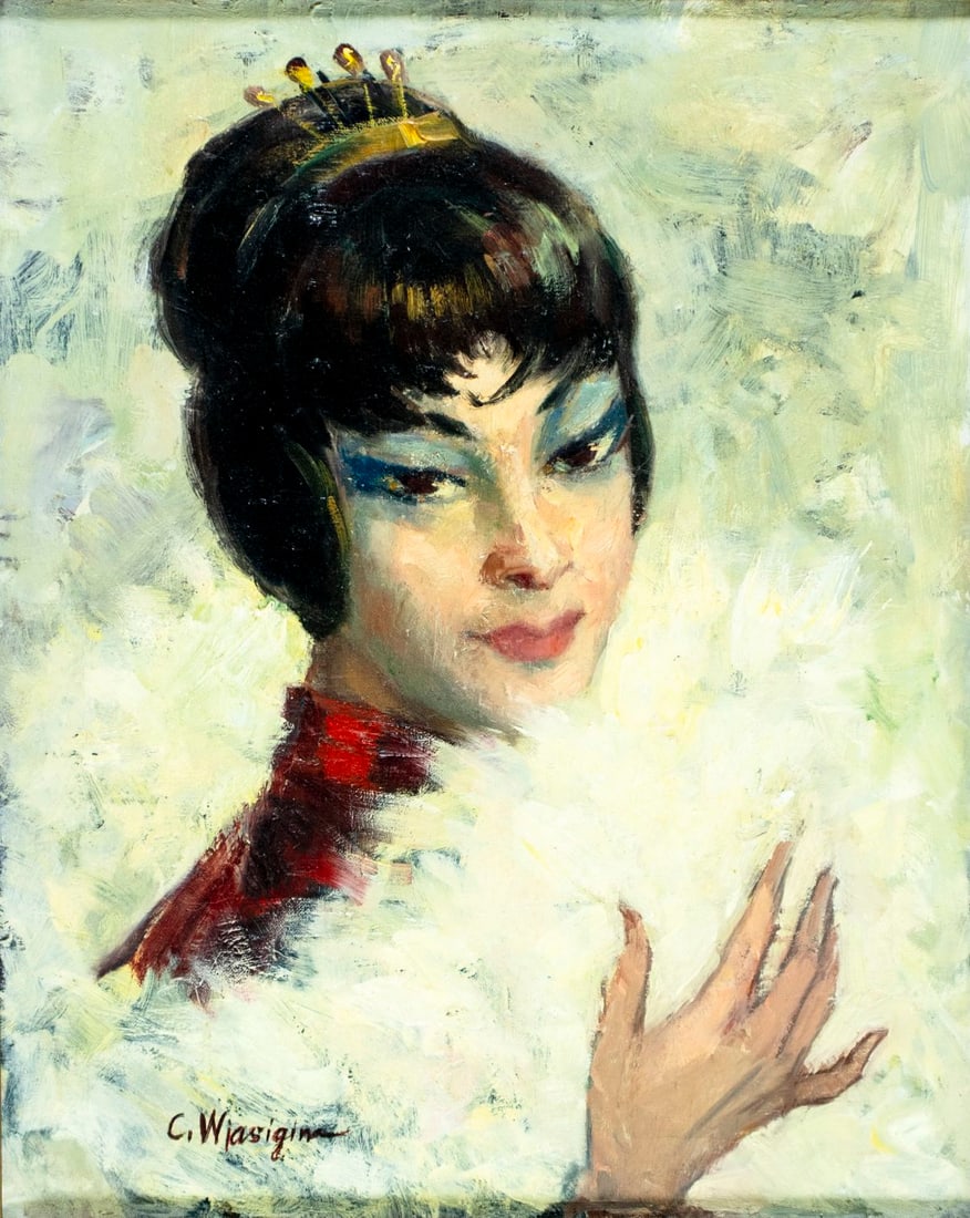 Claudia Wiasigina (NY,Ukraine,1917-1978) oil painting (1 of 12)